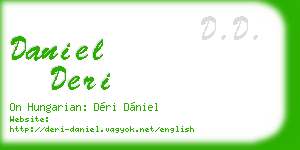 daniel deri business card