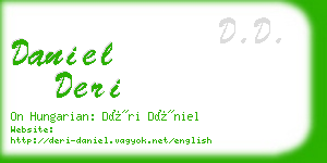 daniel deri business card